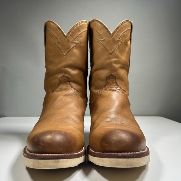 Tecovas Ranch Wear Boots Mens 11.5D Tan Leather Pull On Wedge Sole Western main image 15